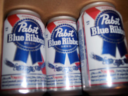 Pabst Blue Ribbon Beer Cans