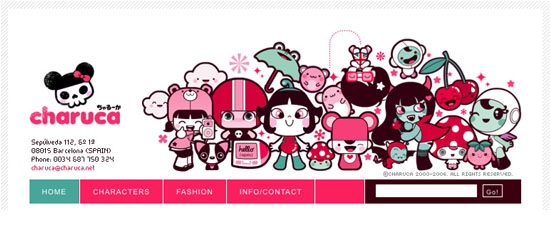 charuca, pink website